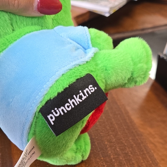 Quirky Zombie Plush with Pink Brain and Green Body - Picture 6 of 7